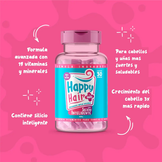 Happy Hair – Vitaminas que Aceleran el Crecimiento del Cabello